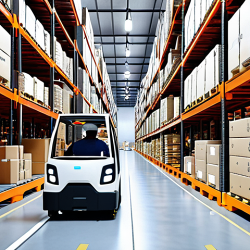 Home 19 **
Prompt: "Modern logistics warehouse in a Malaysian Free Zone (DFZ). AI-powered robots are efficiently sorting packages. A digital dashboard displays real-time data on traffic and weather conditions, optimizing delivery routes. Focus on efficiency, technology, and the vibrant atmosphere of a busy DFZ. Incorporate recognizable Malaysian elements in the background subtly."
**