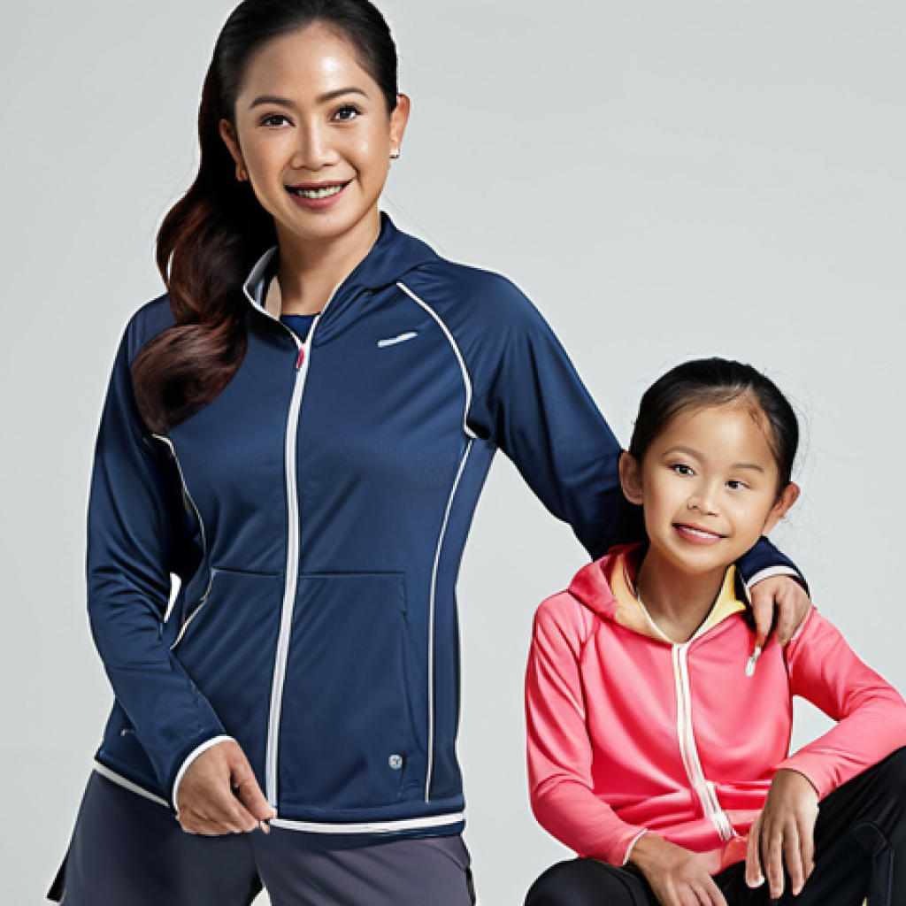 **Buyer Persona: Siti, the Sporty Mom.** A 35-year-old Malaysian woman with two kids, enjoying sports. She wears comfortable, stylish, durable sportswear. (Focus: Active lifestyle, stylish clothing)